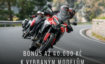 Nové motocykly s bonusem až 40.000 